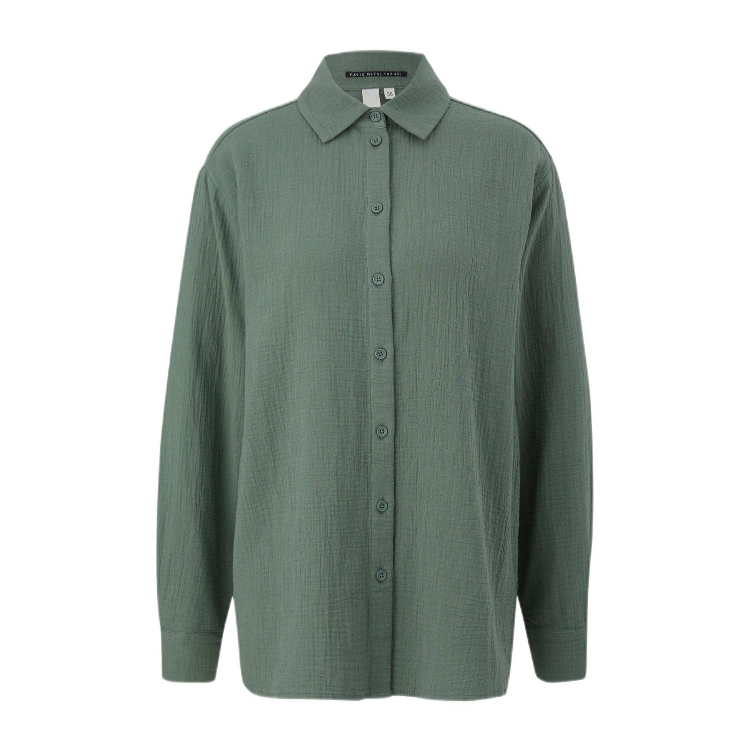 Q S by s.Oliver blouse grijsgroen