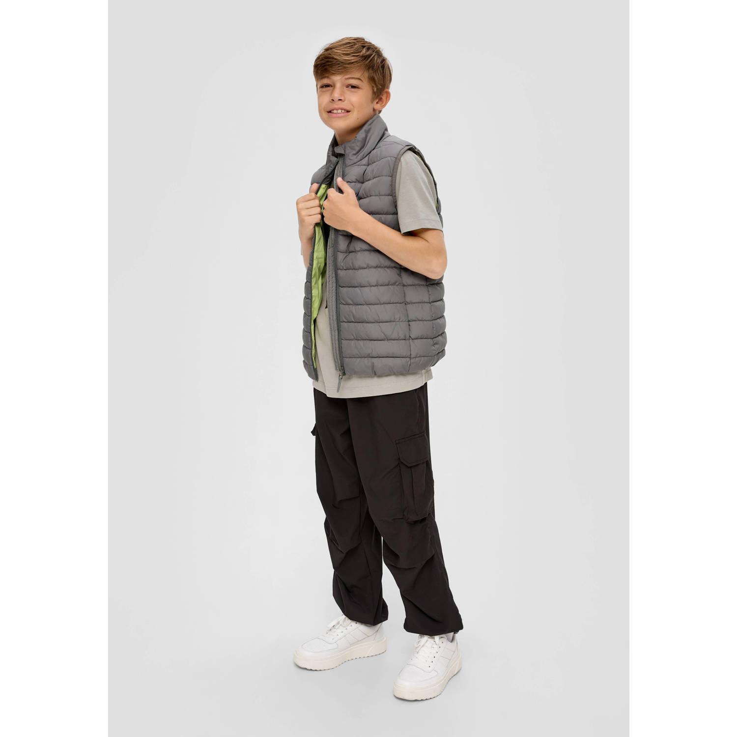 s.Oliver bodywarmer lichtgrijs