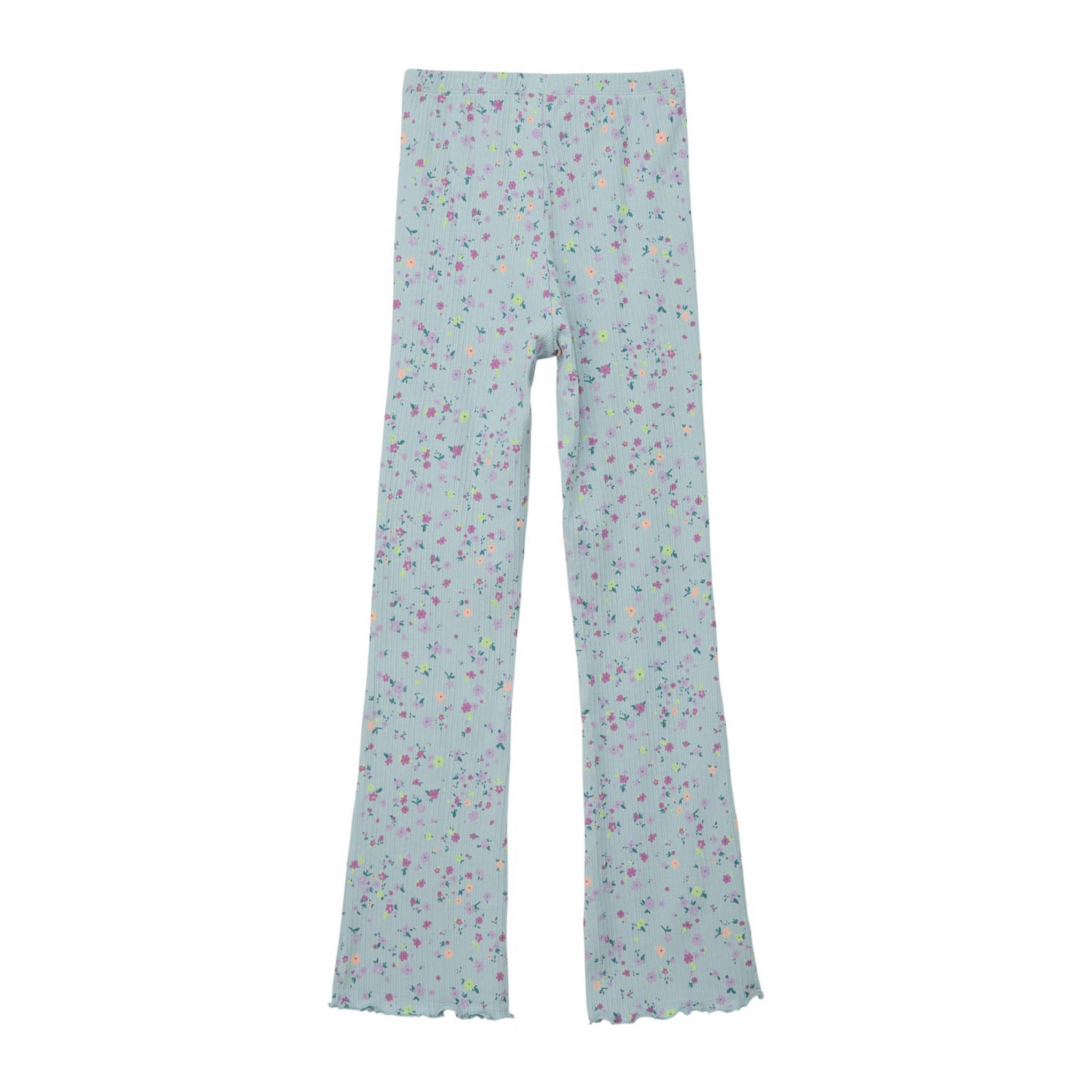 s.Oliver gebloemde legging lichtblauw