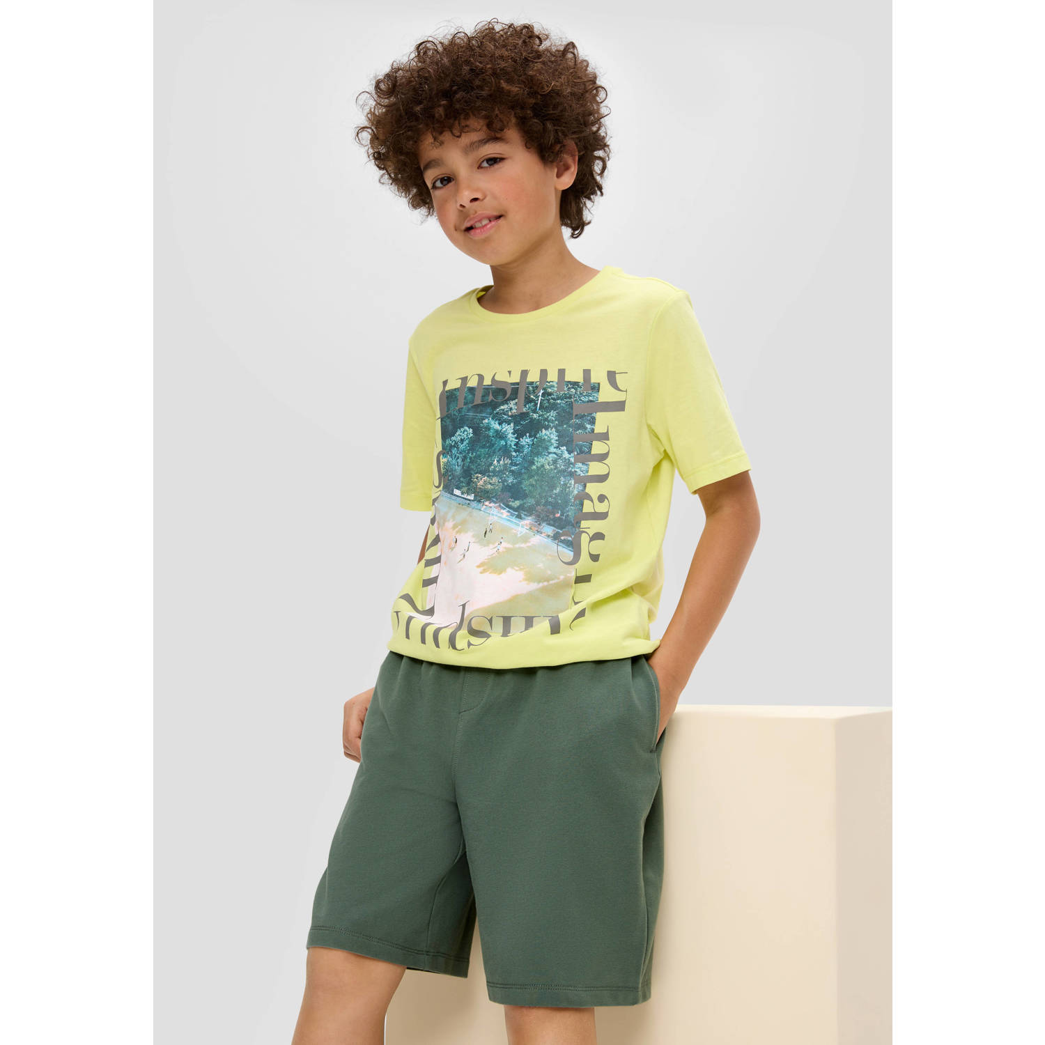 s.Oliver sweatshort donkergroen