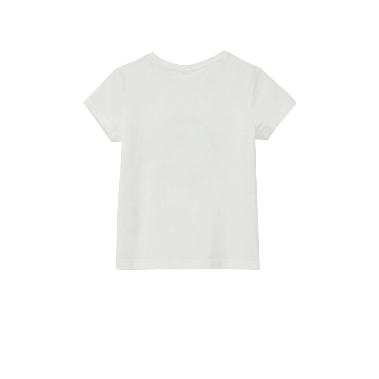 s.Oliver T-shirt met printopdruk wit