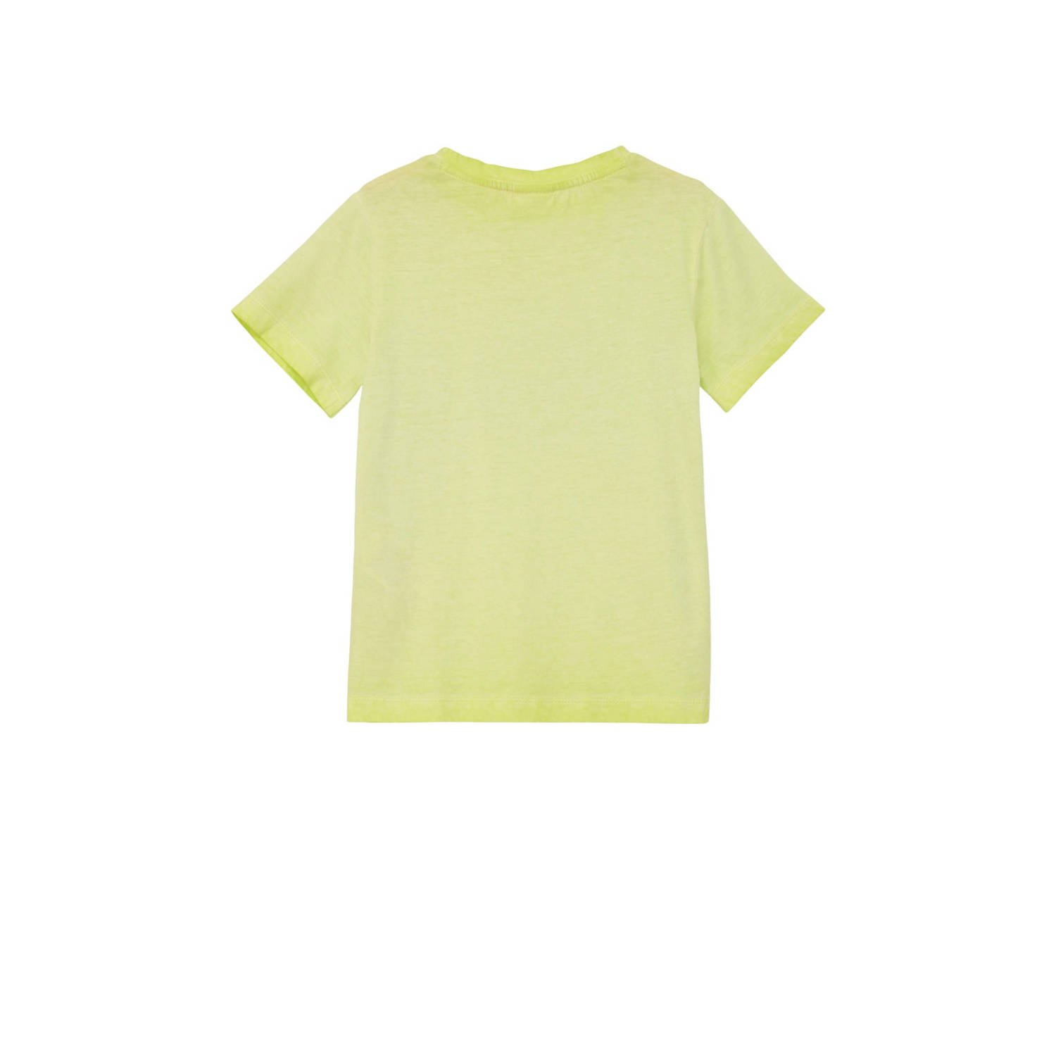 s.Oliver T-shirt met printopdruk geel