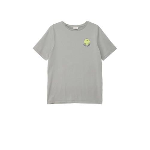 s.Oliver T-shirt met backprint lichtgrijs