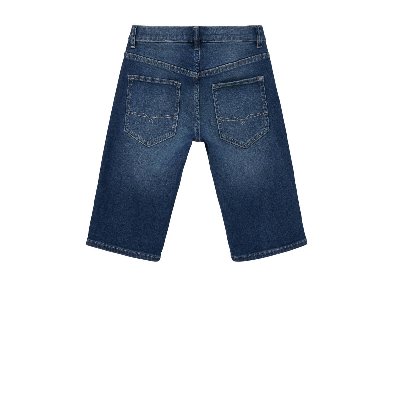 s.Oliver denim short donkerblauw