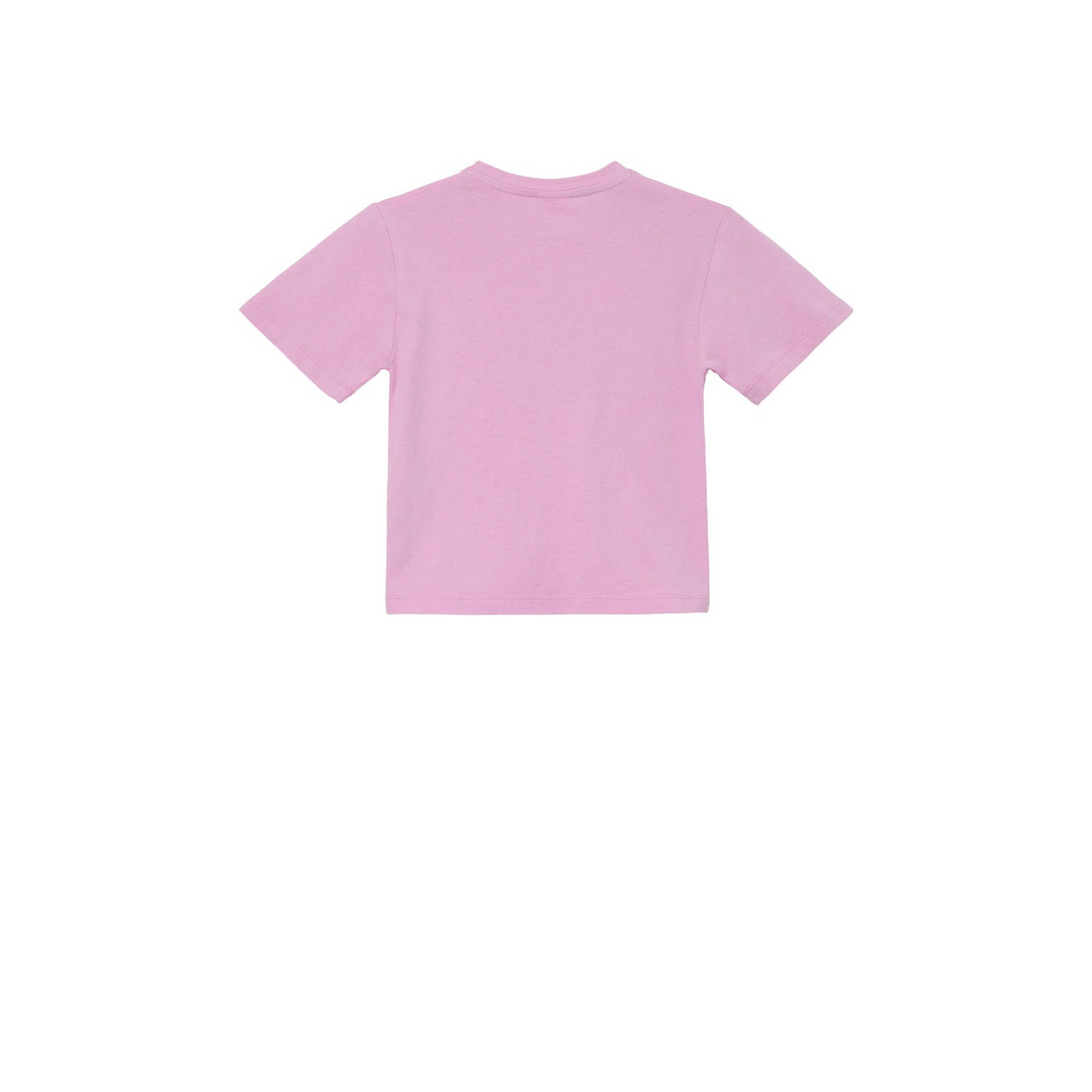s.Oliver T-shirt met printopdruk roze