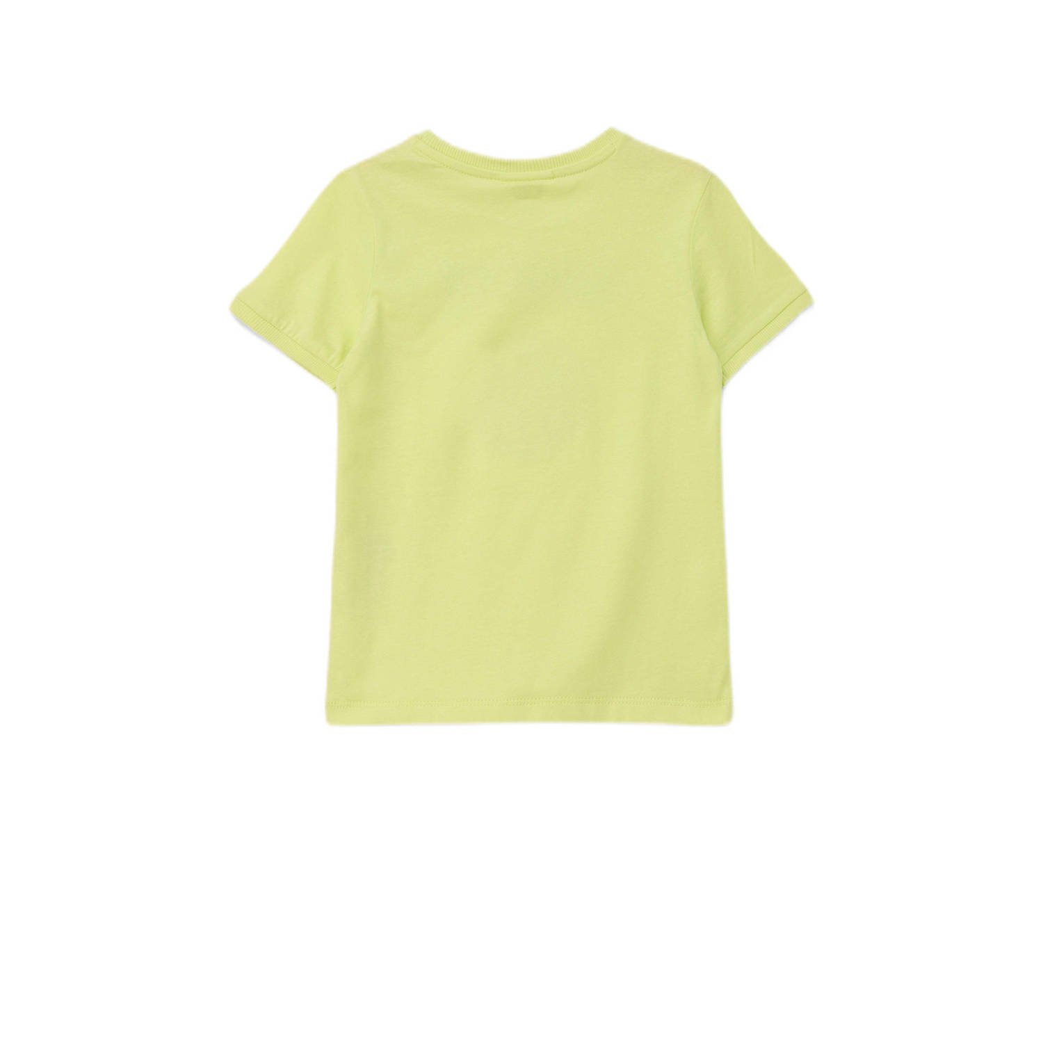 s.Oliver T-shirt met printopdruk geel