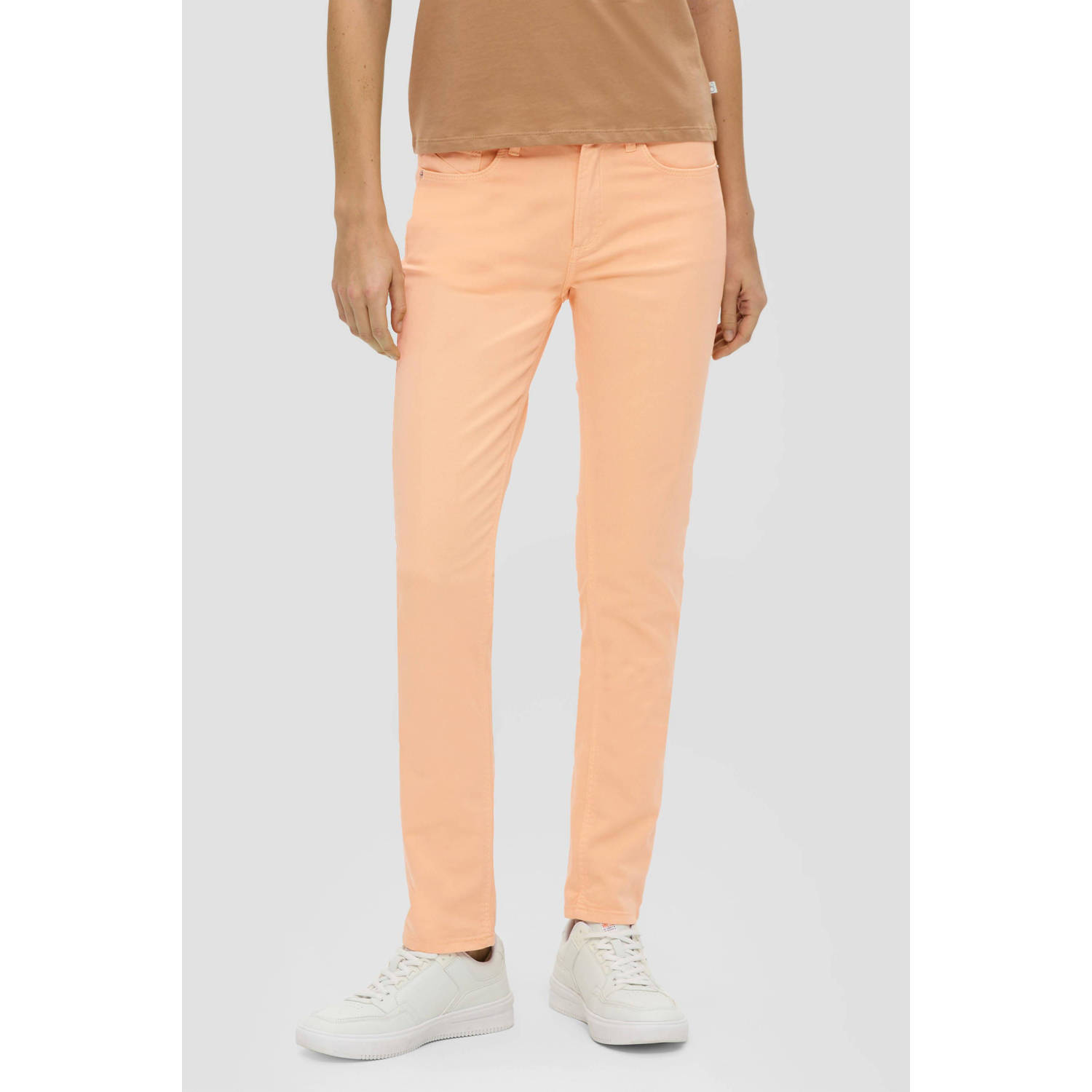 Q S by s.Oliver slim fit jeans zalm