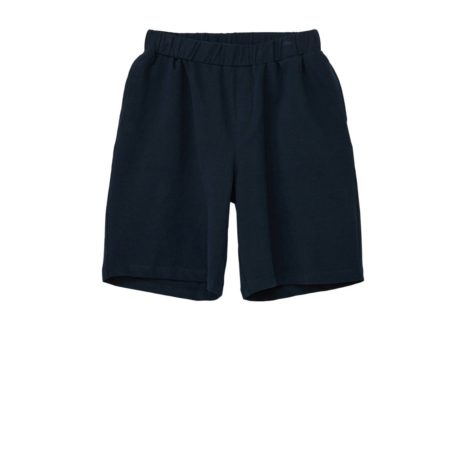 S.Oliver sweatshort navy Blauw Effen 134 140 | Sweatshort van