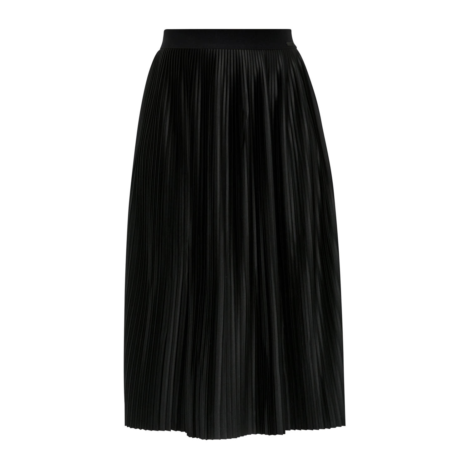 QS Midirok met plissévouwen en elastische band