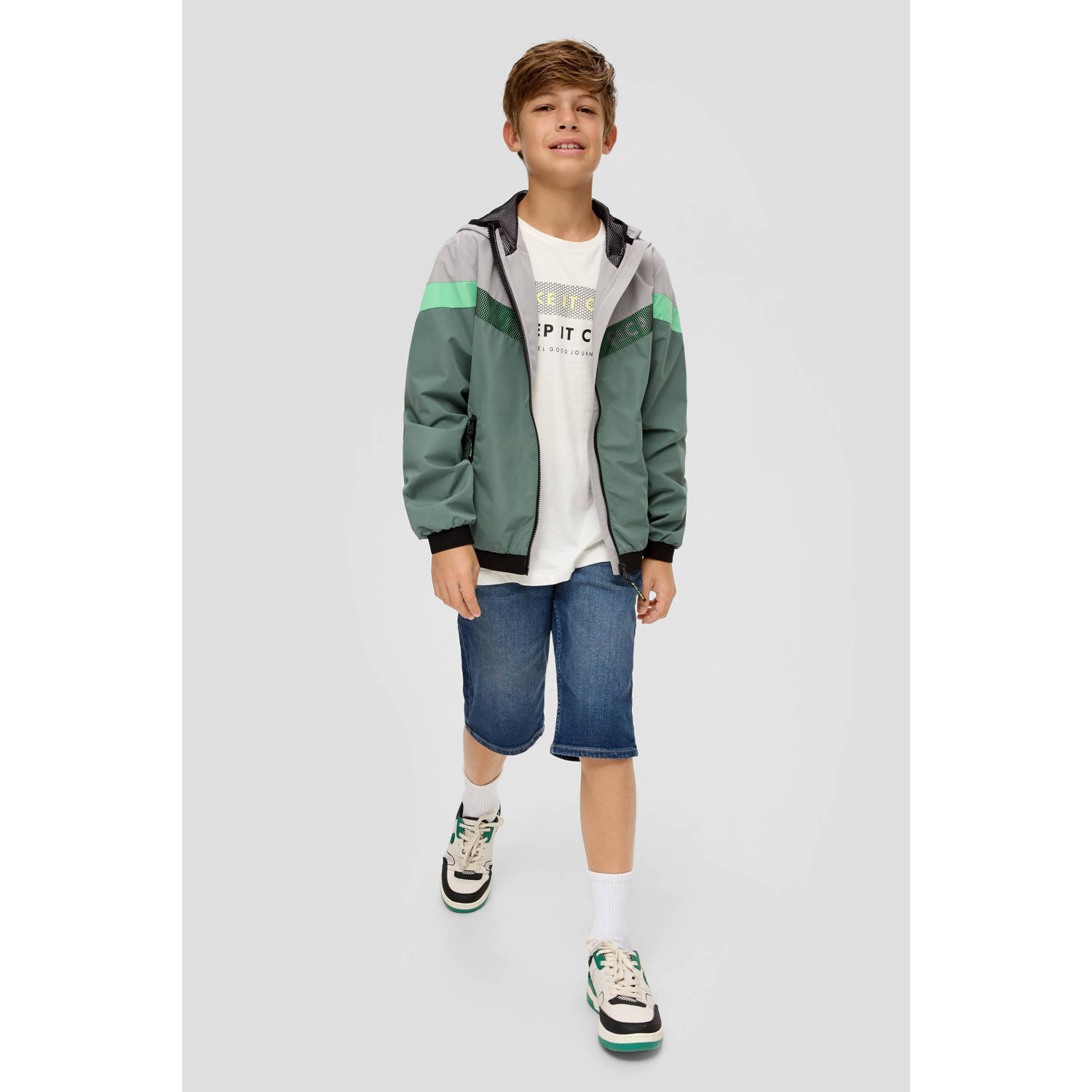 s.Oliver T-shirt met printopdruk wit