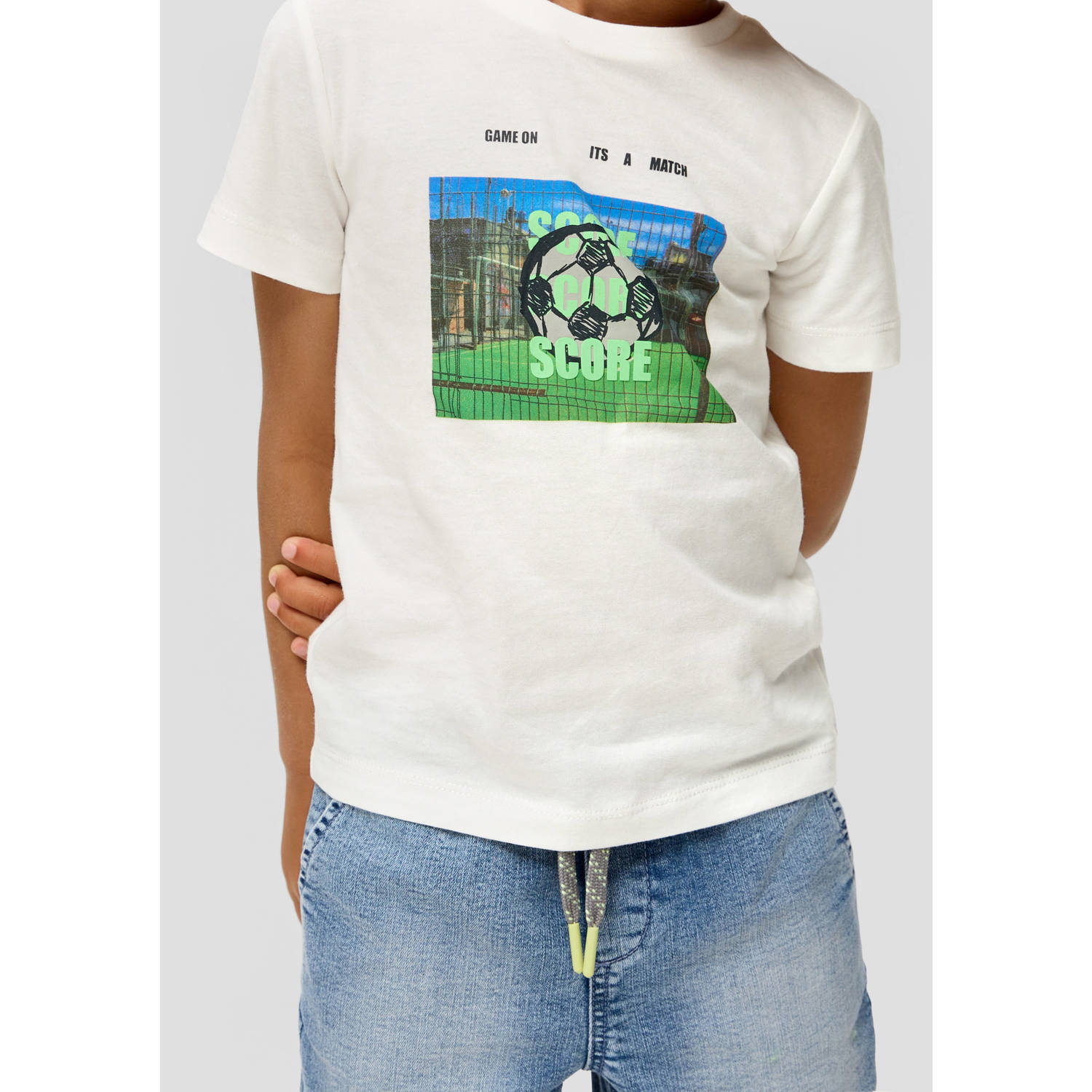 s.Oliver T-shirt met printopdruk wit