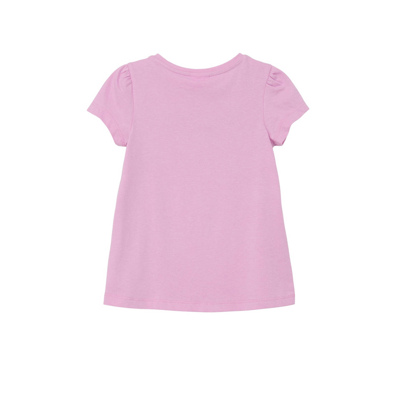 s.Oliver T-shirt met printopdruk roze