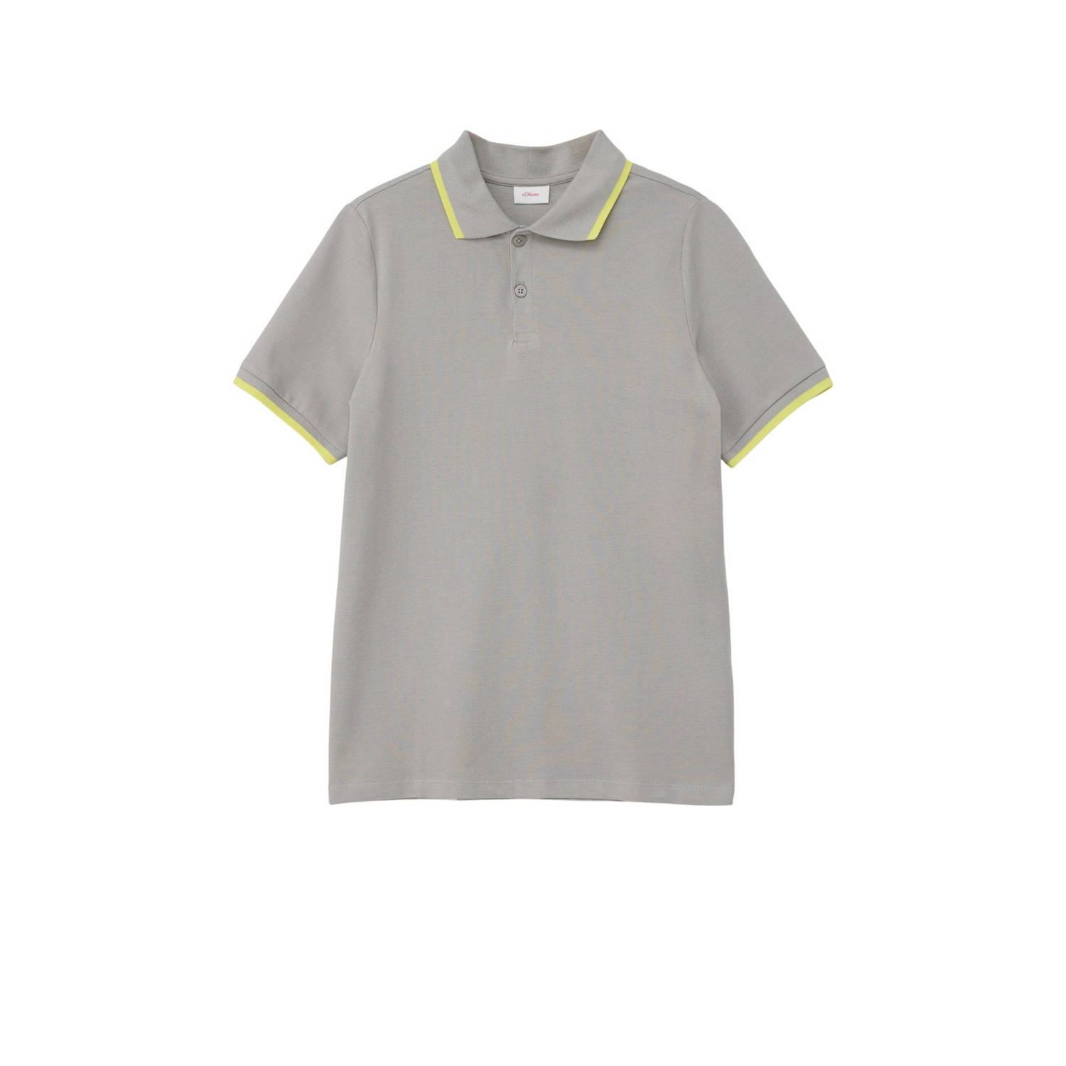 S.Oliver polo lichtgrijs Jongens Katoen Polokraag Effen 134 140