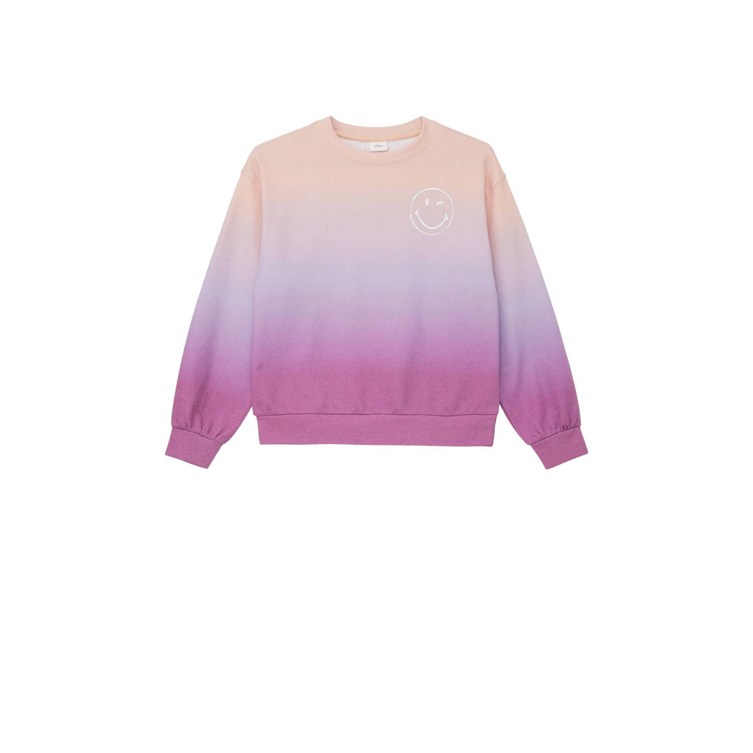 s.Oliver sweater met backprint roze