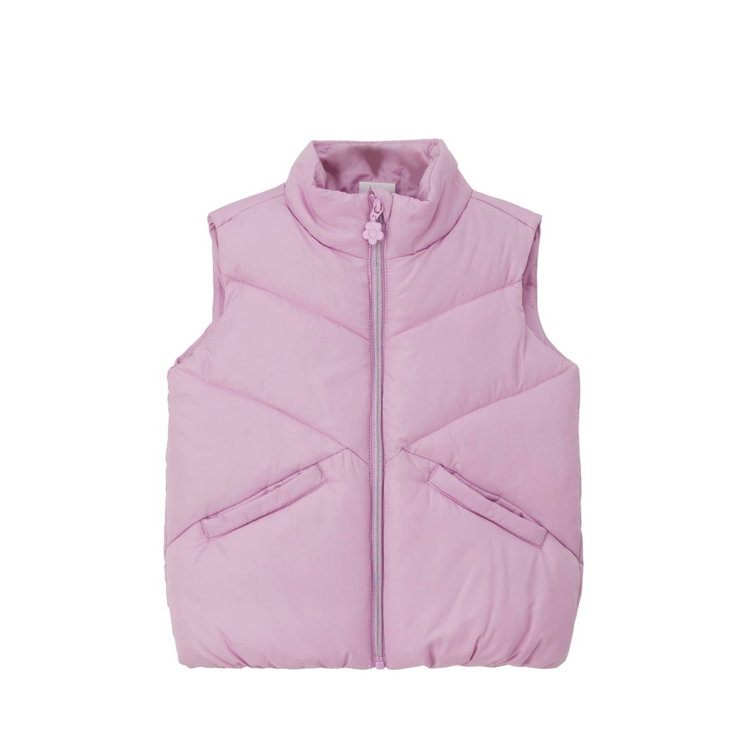 S.Oliver bodywarmer roze Meisjes Polyester Opstaande kraag Effen 104