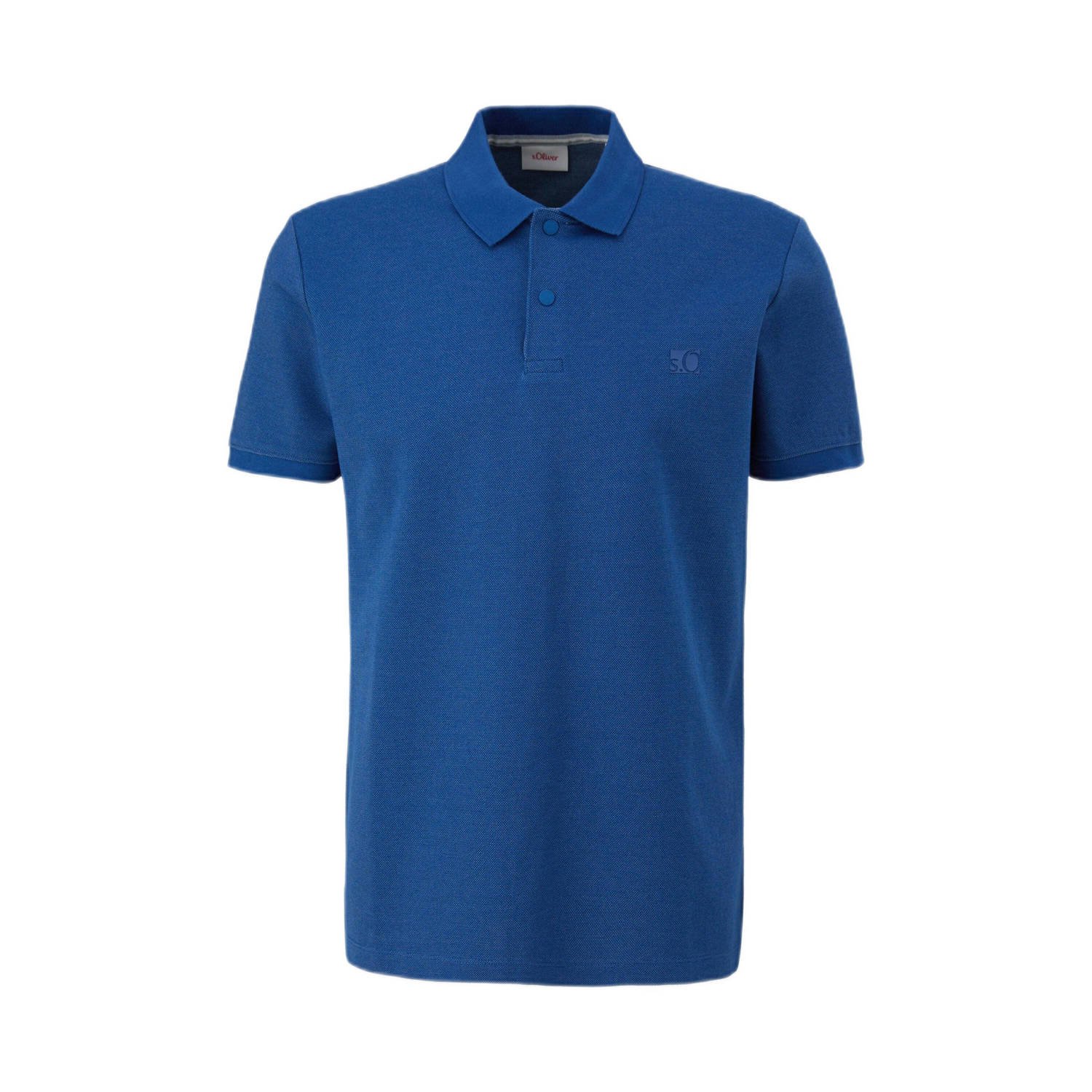 S.Oliver regular fit polo blauw