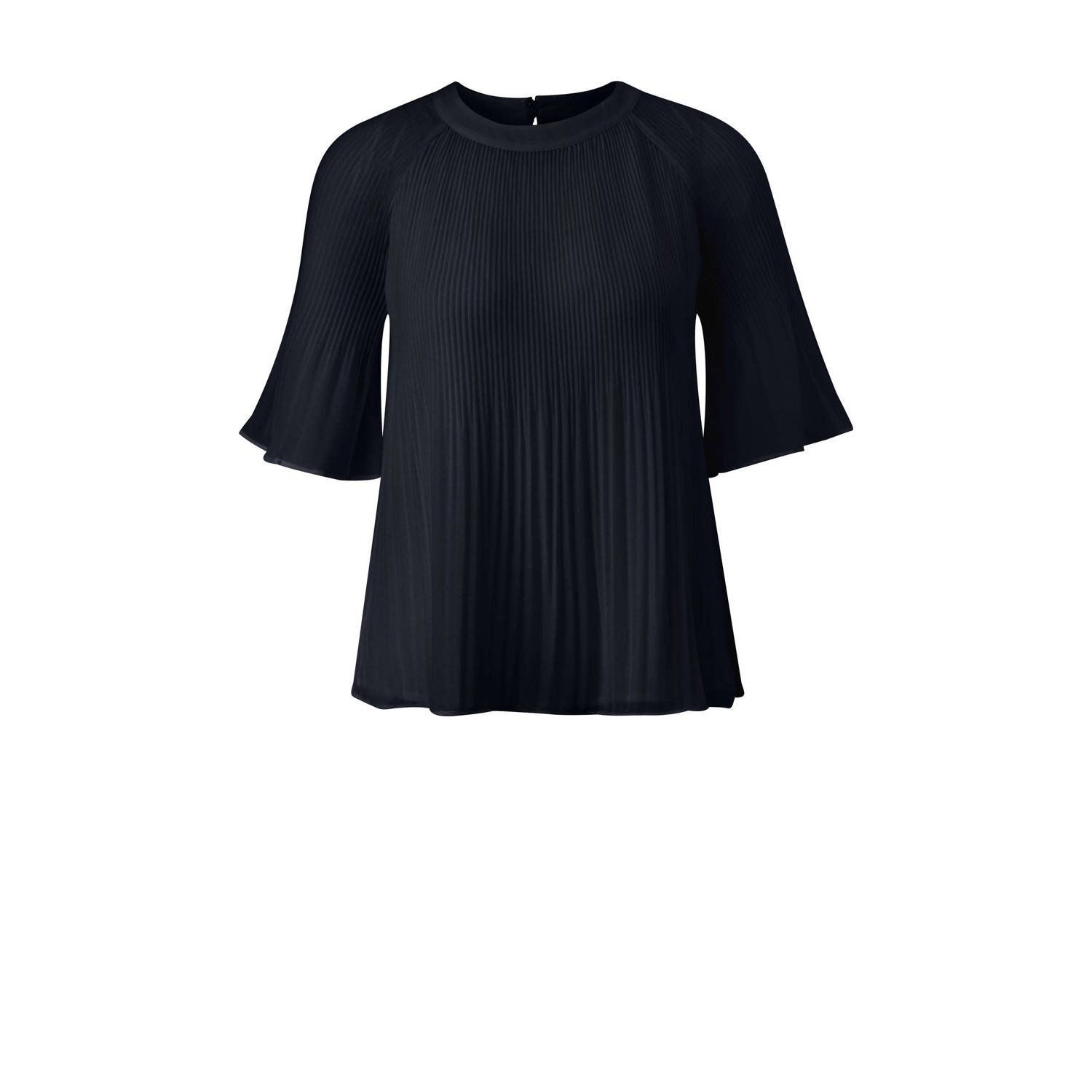 S.Oliver BLACK LABEL Blouseshirt van viscose met plissévouwen