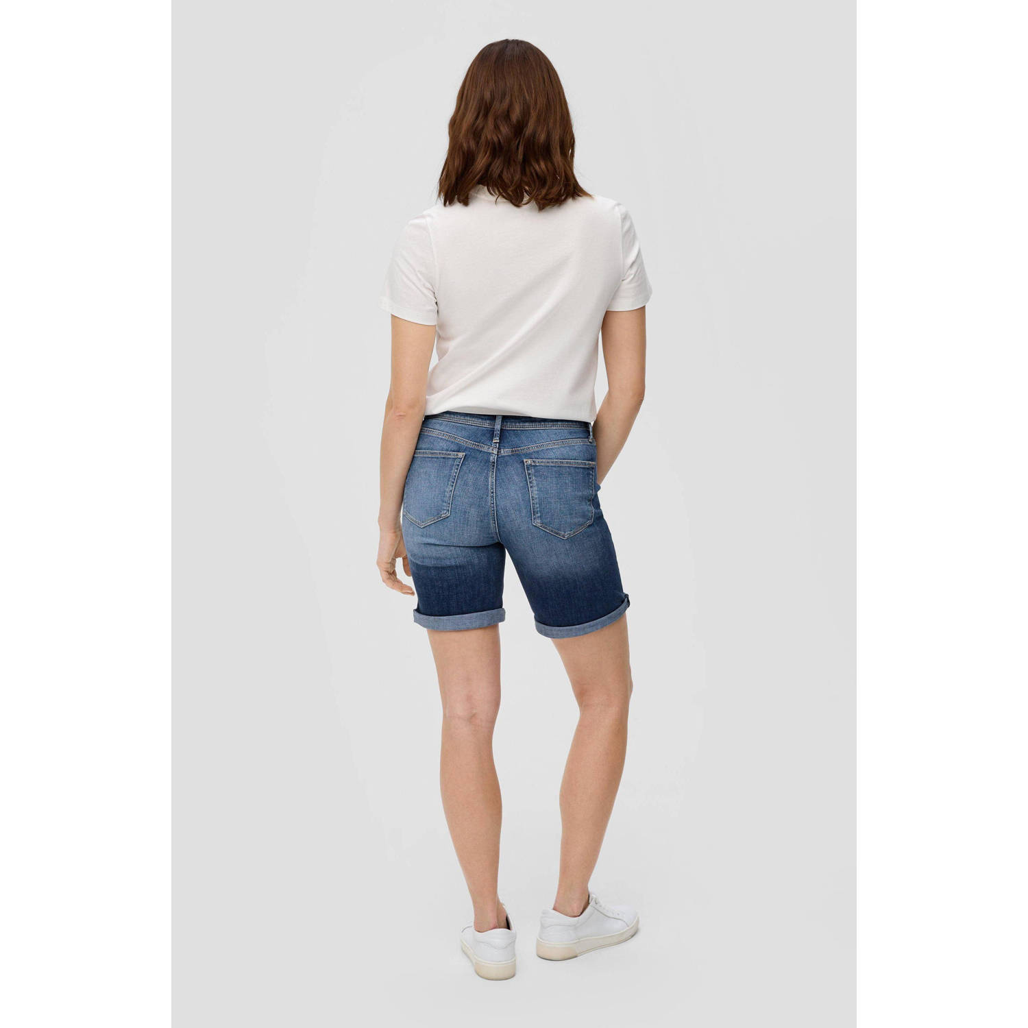 s.Oliver skinny short dark blue denim