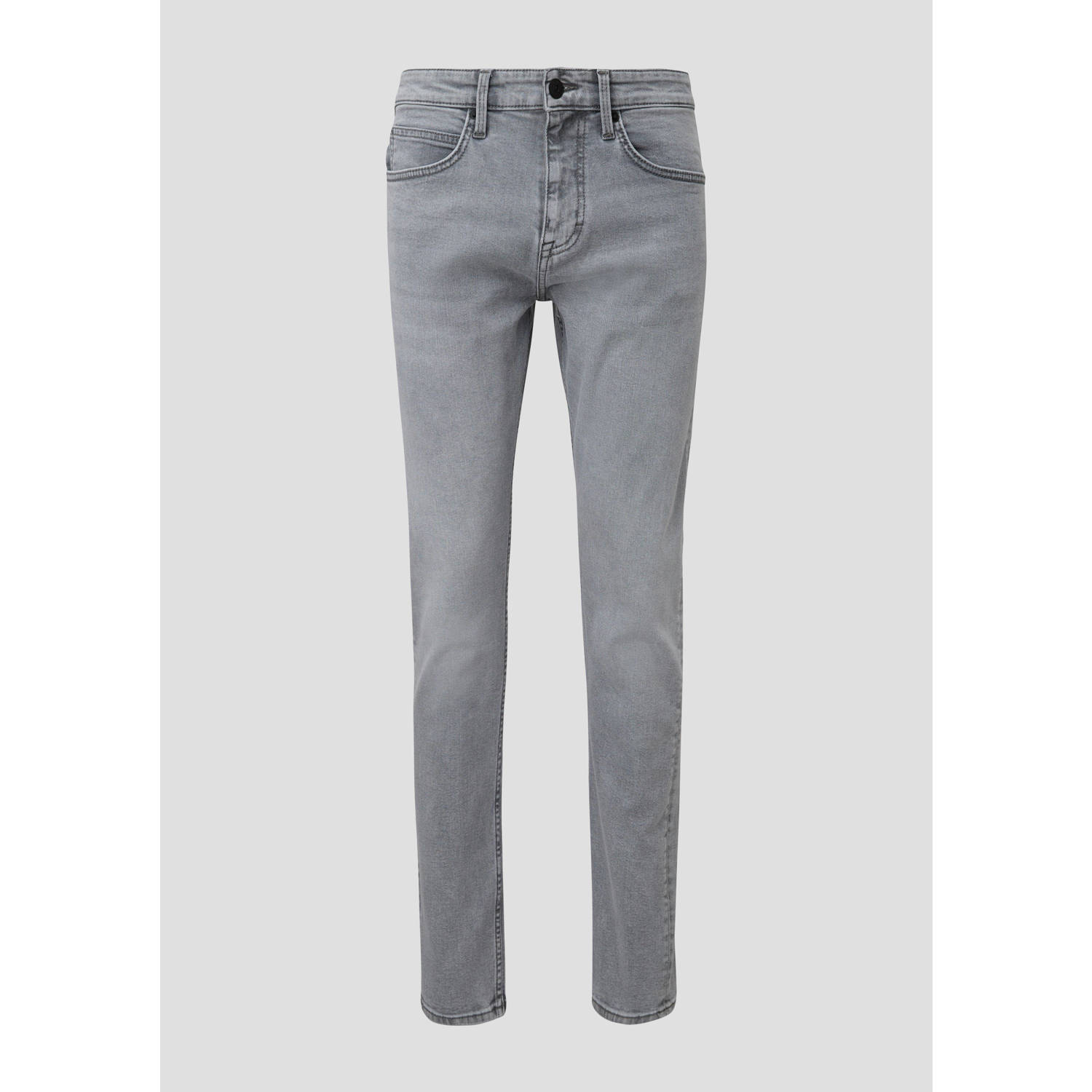 Q S by s.Oliver tapered fit jeans grijs