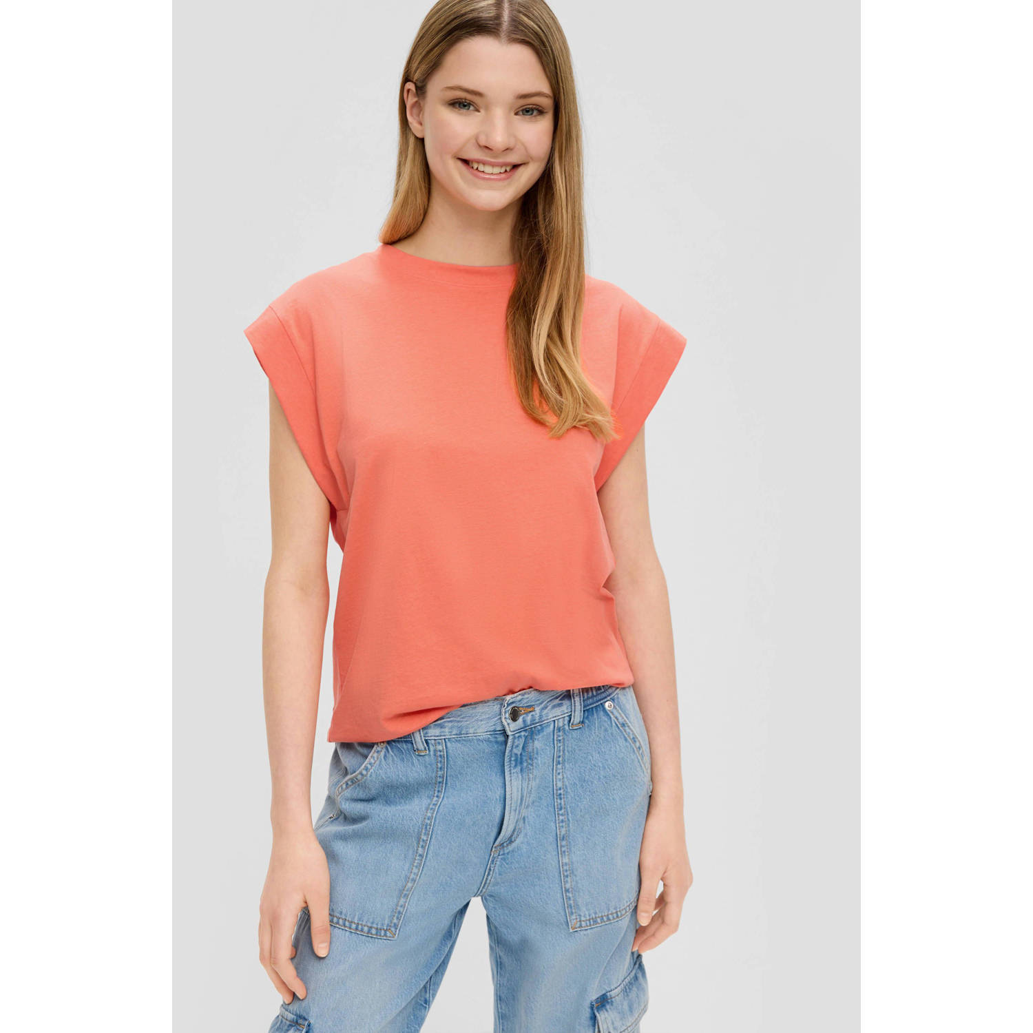 Q S by s.Oliver top zalm