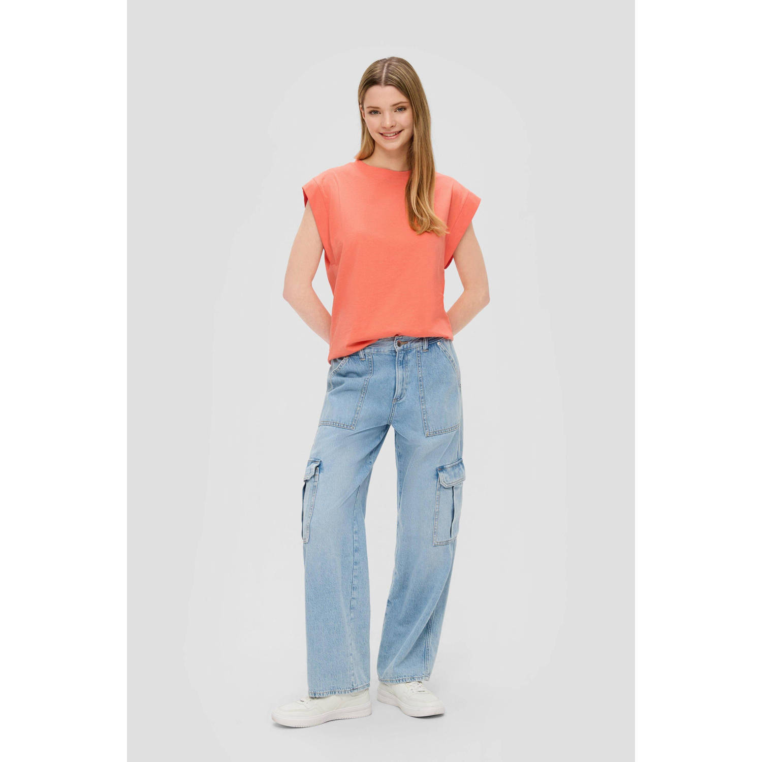 Q S by s.Oliver top zalm