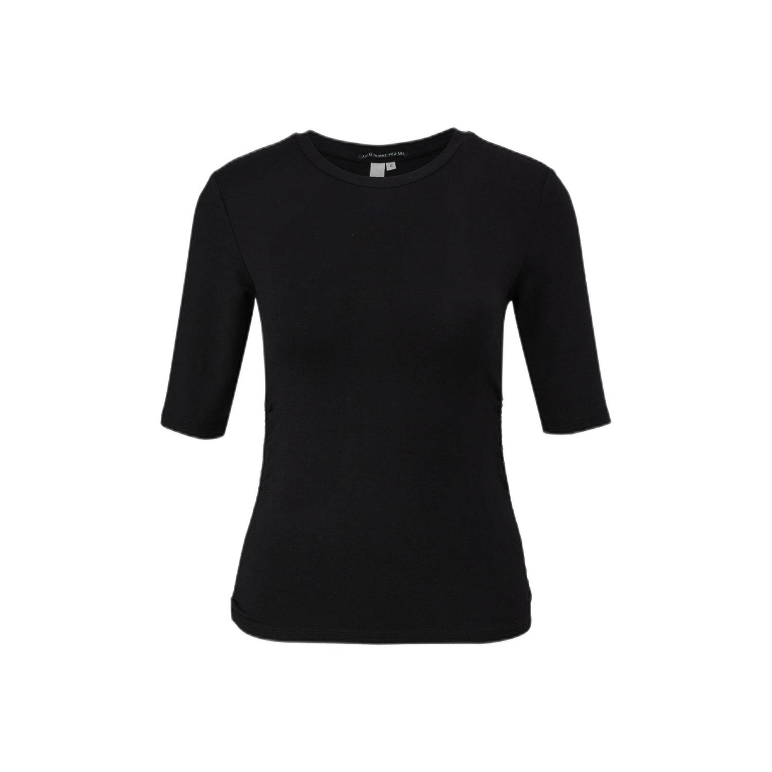 Q S by s.Oliver top zwart