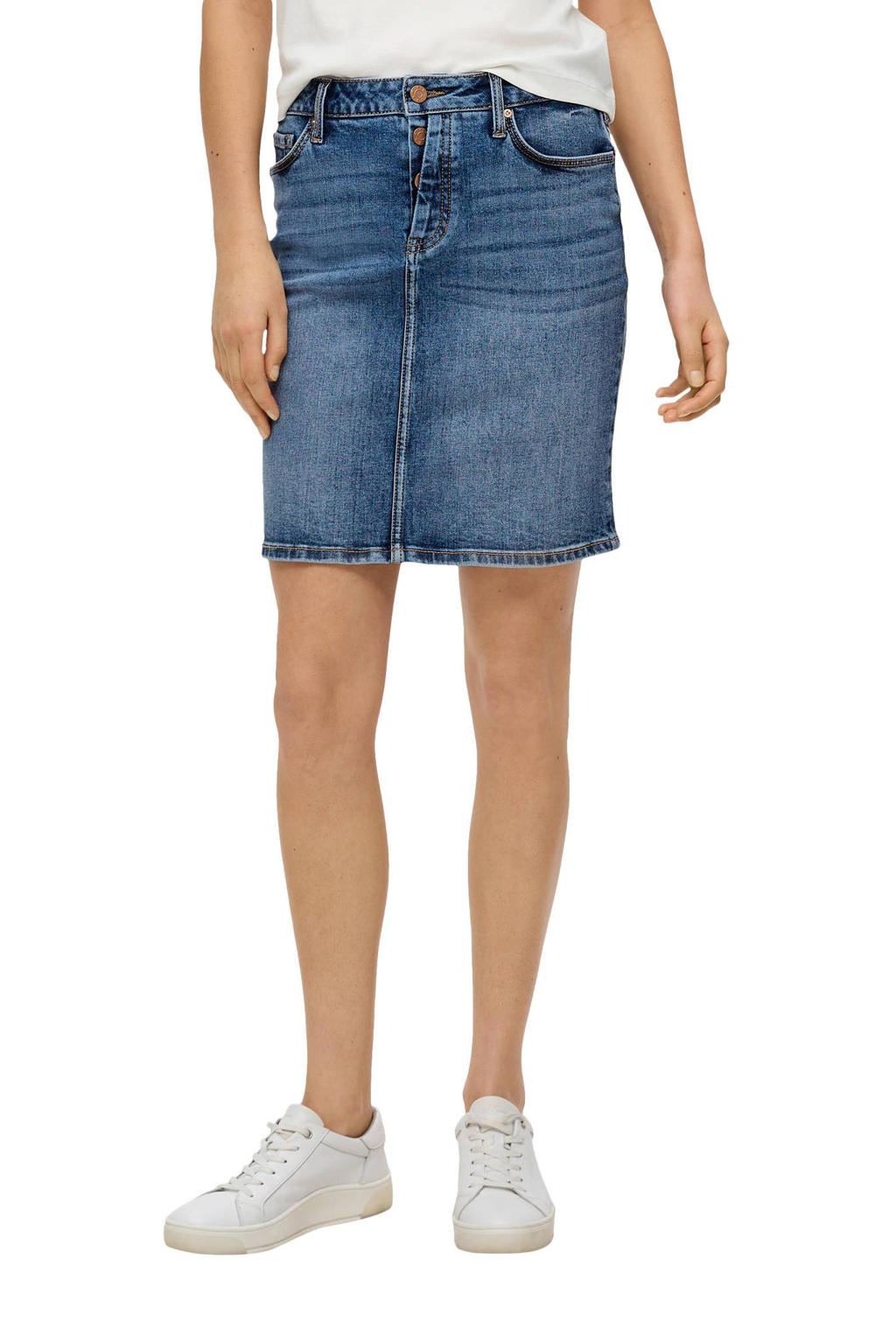 s.Oliver rok medium blue denim | wehkamp