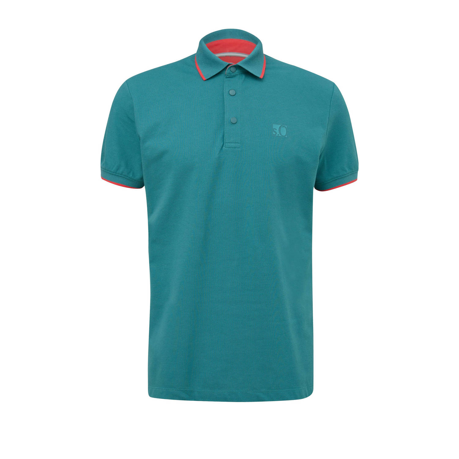 s.Oliver polo met logo groen