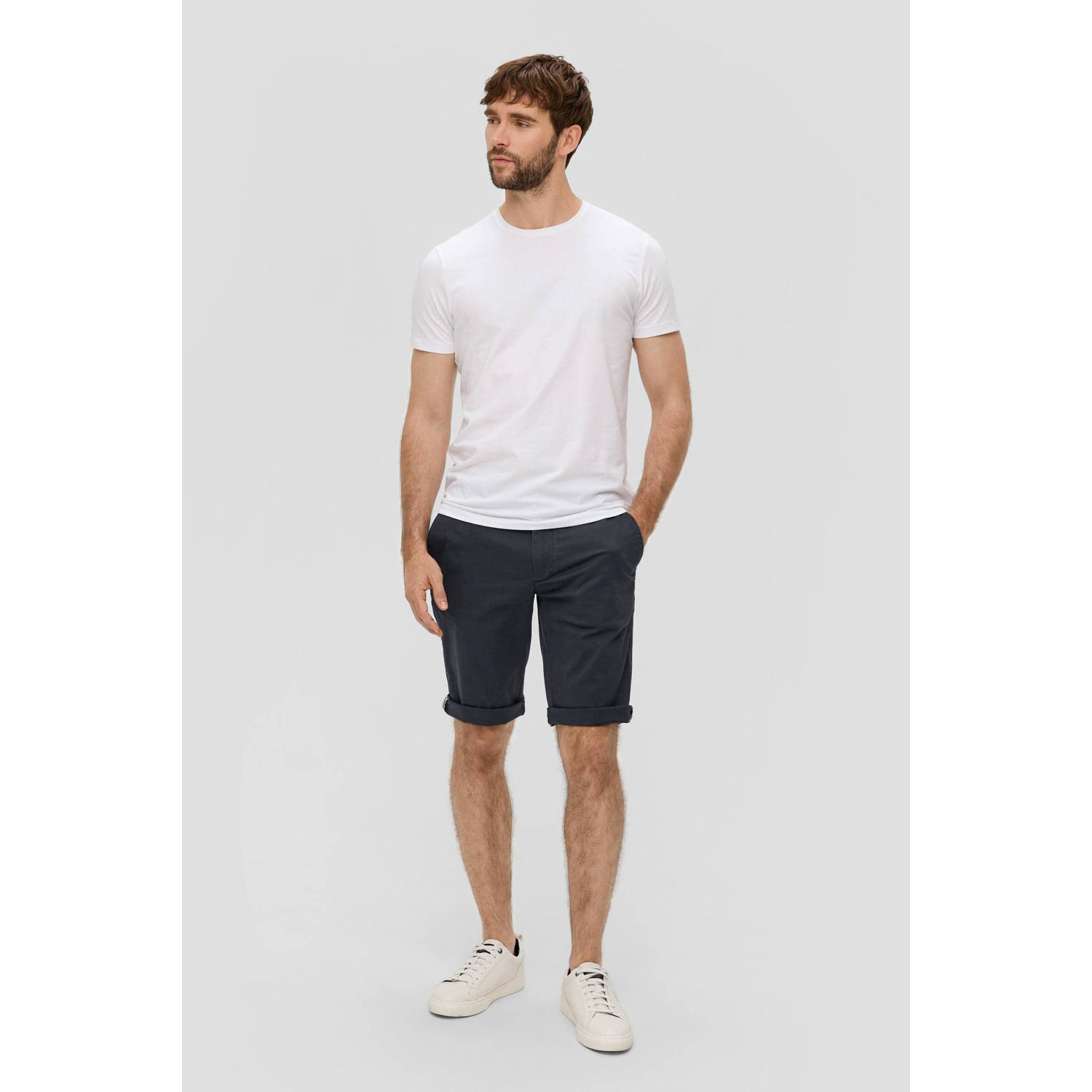 S.Oliver RED LABEL Regular fit bermuda met strookzak