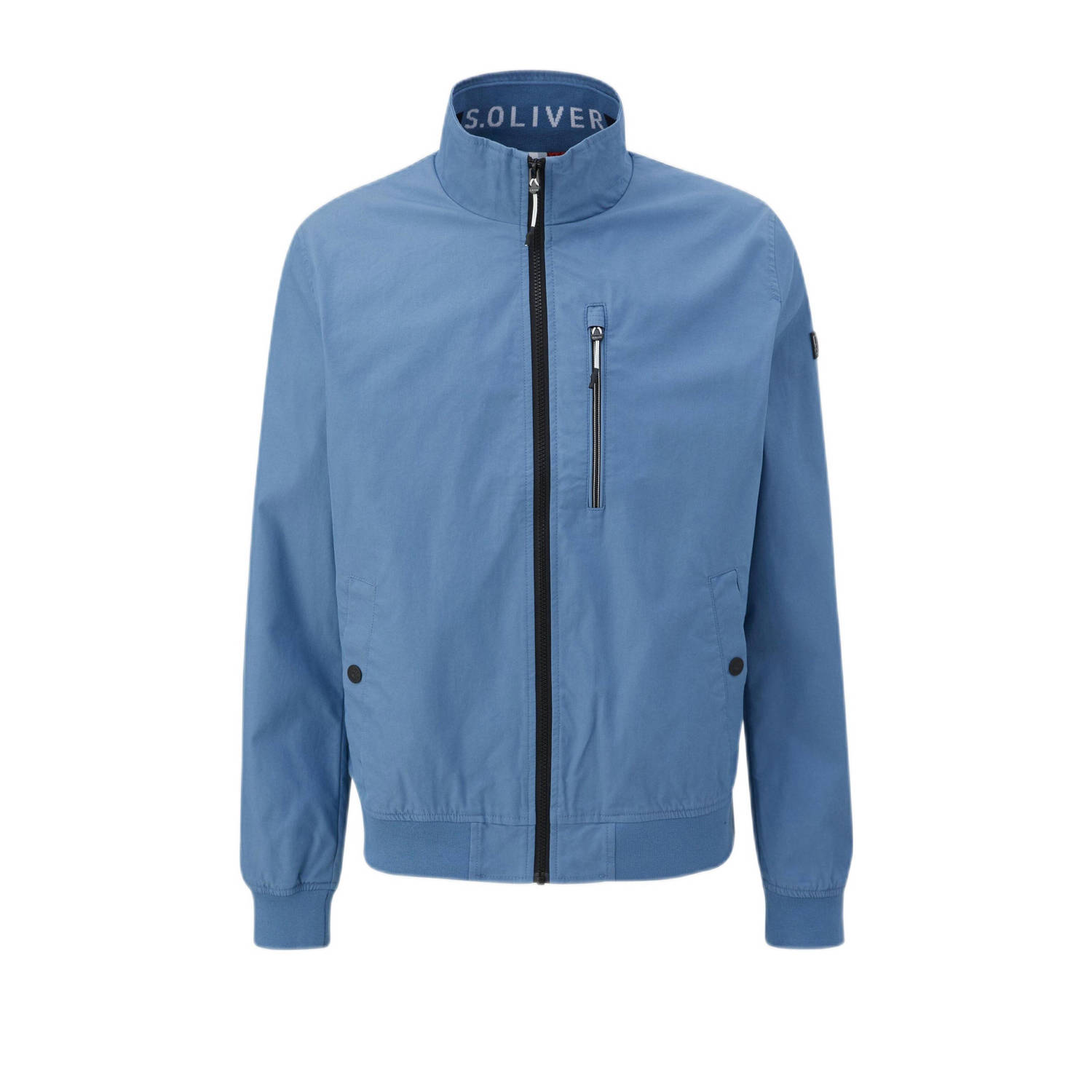 S.Oliver jas met logo lichtblauw