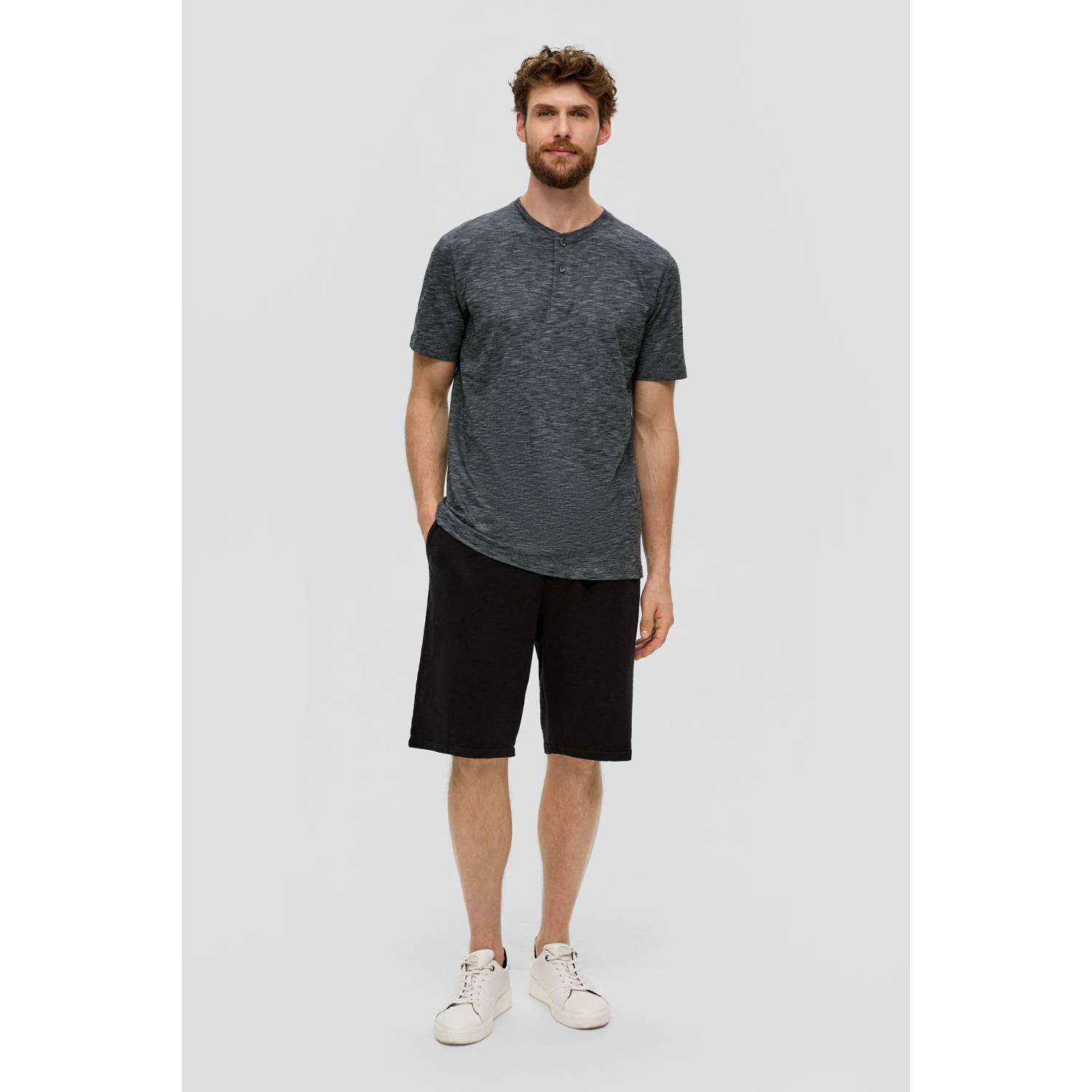 s.Oliver regular fit T-shirt zwart