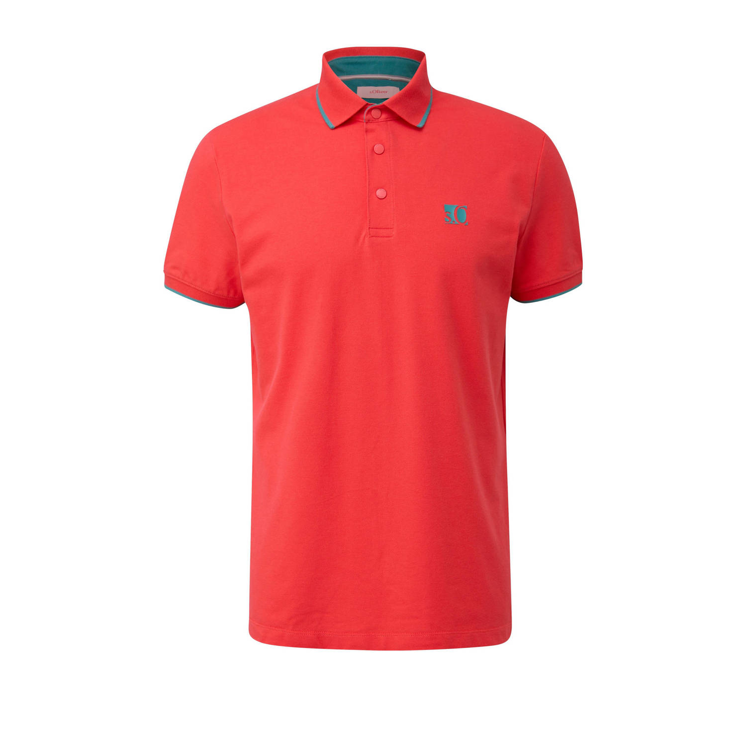 s.Oliver polo met logo rood