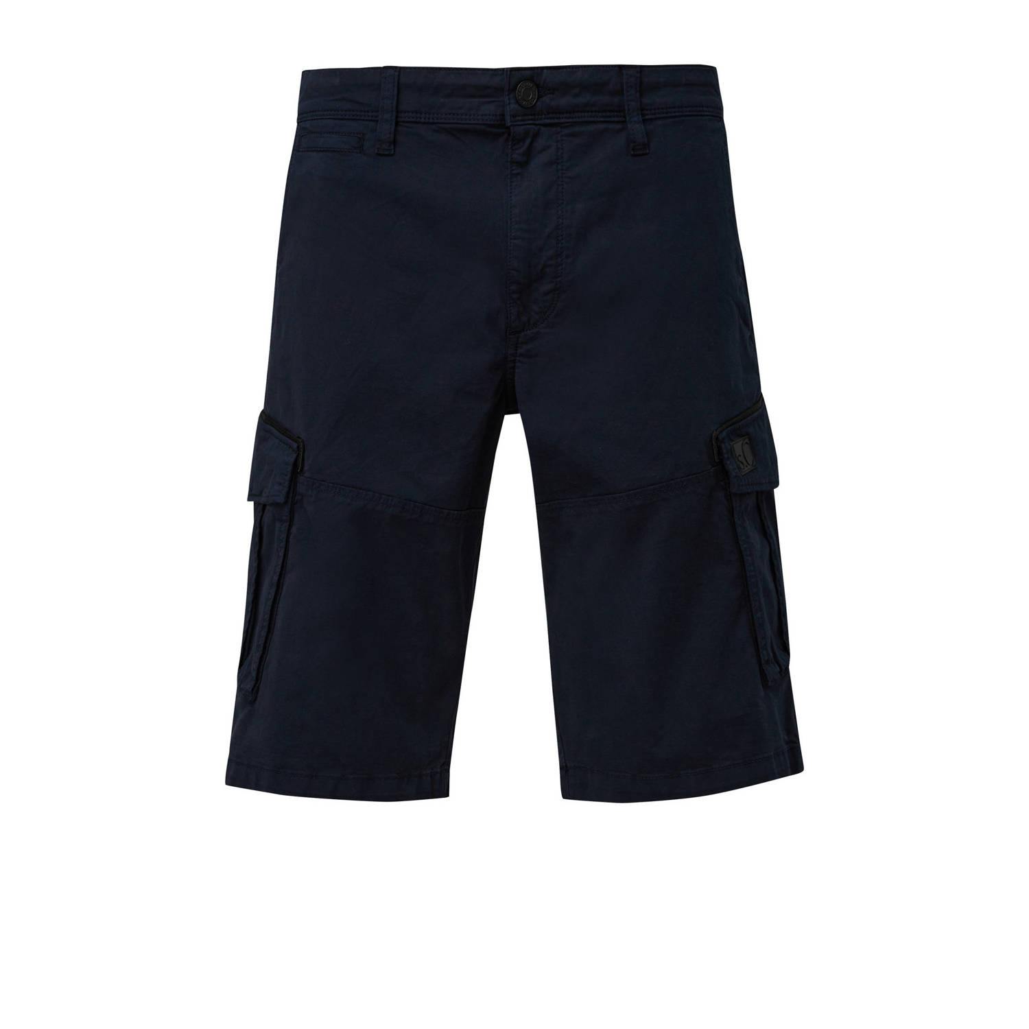 s.Oliver regular fit cargo short donkerblauw