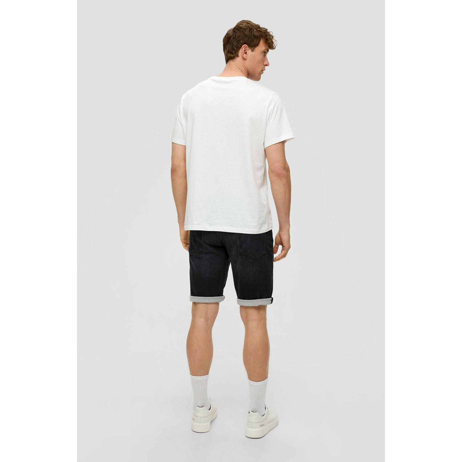 s.Oliver regular fit short zwart