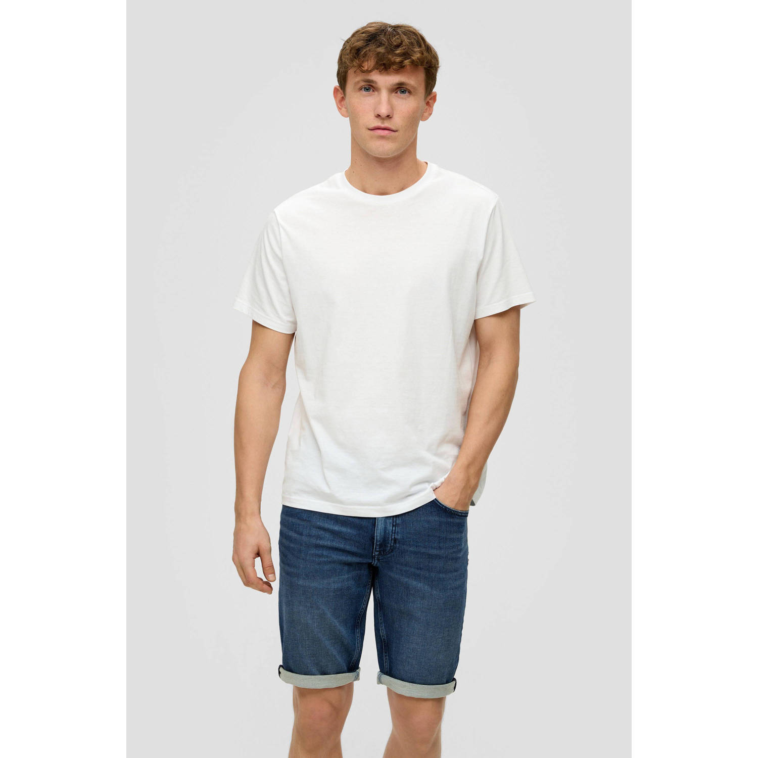 S.Oliver RED LABEL Korte regular fit jeans in 5-pocketmodel