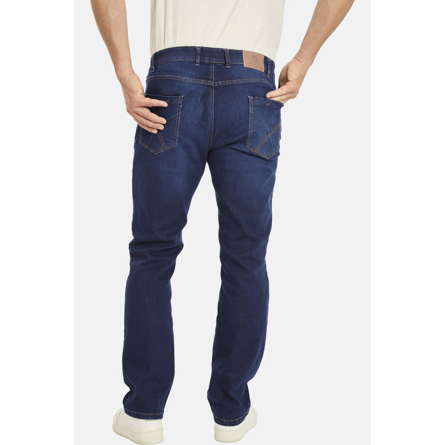 Jan Vanderstorm loose fit jeans SNORRE Plus Size donkerblauw
