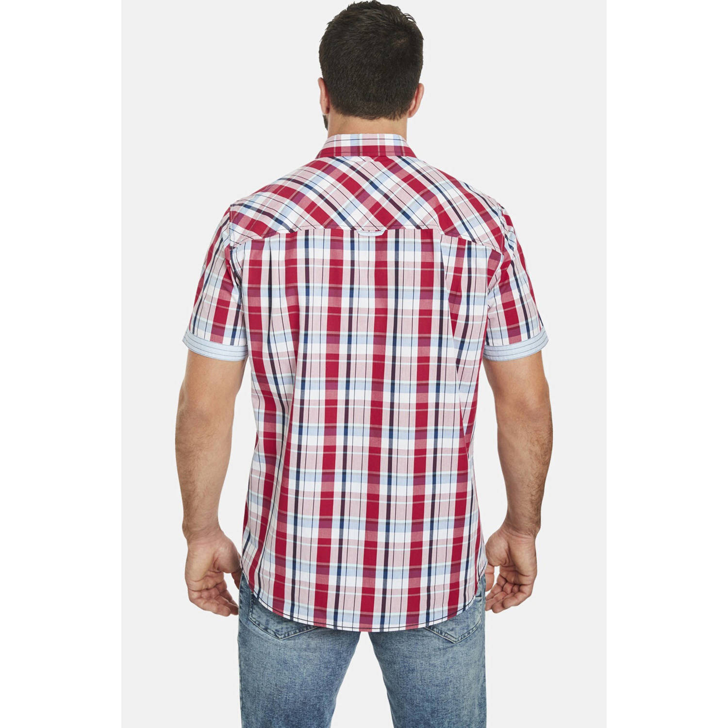 Jan Vanderstorm casual overhemd rood