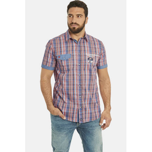 Jan Vanderstorm casual overhemd WIM Plus Size donkerblauw afbeelding