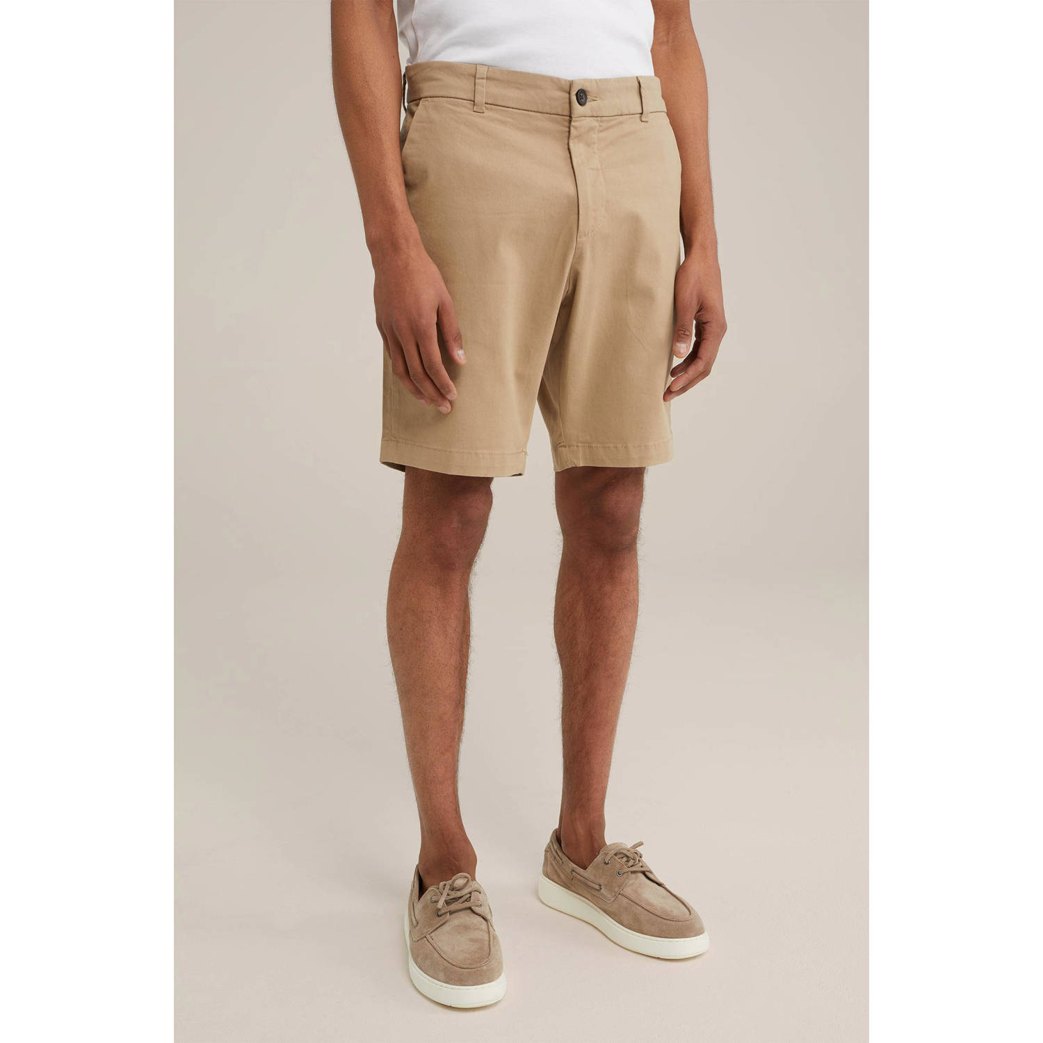 WE Fashion regular fit short beige