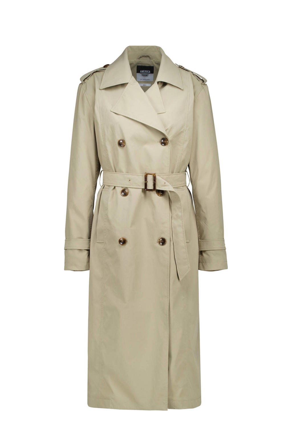 Heren Casual Slim Fit Middellange Jas Gekerfde Kraag Trenchcoat Jas met