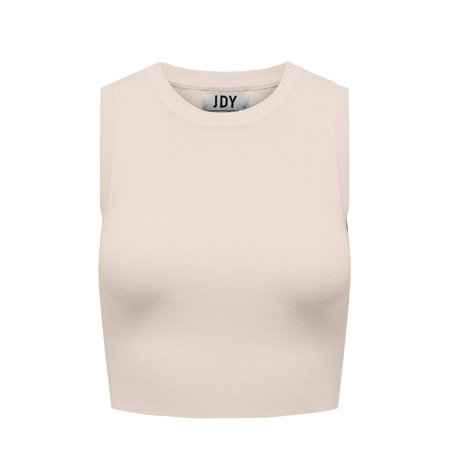 JDY crop top CIRKELINE beige