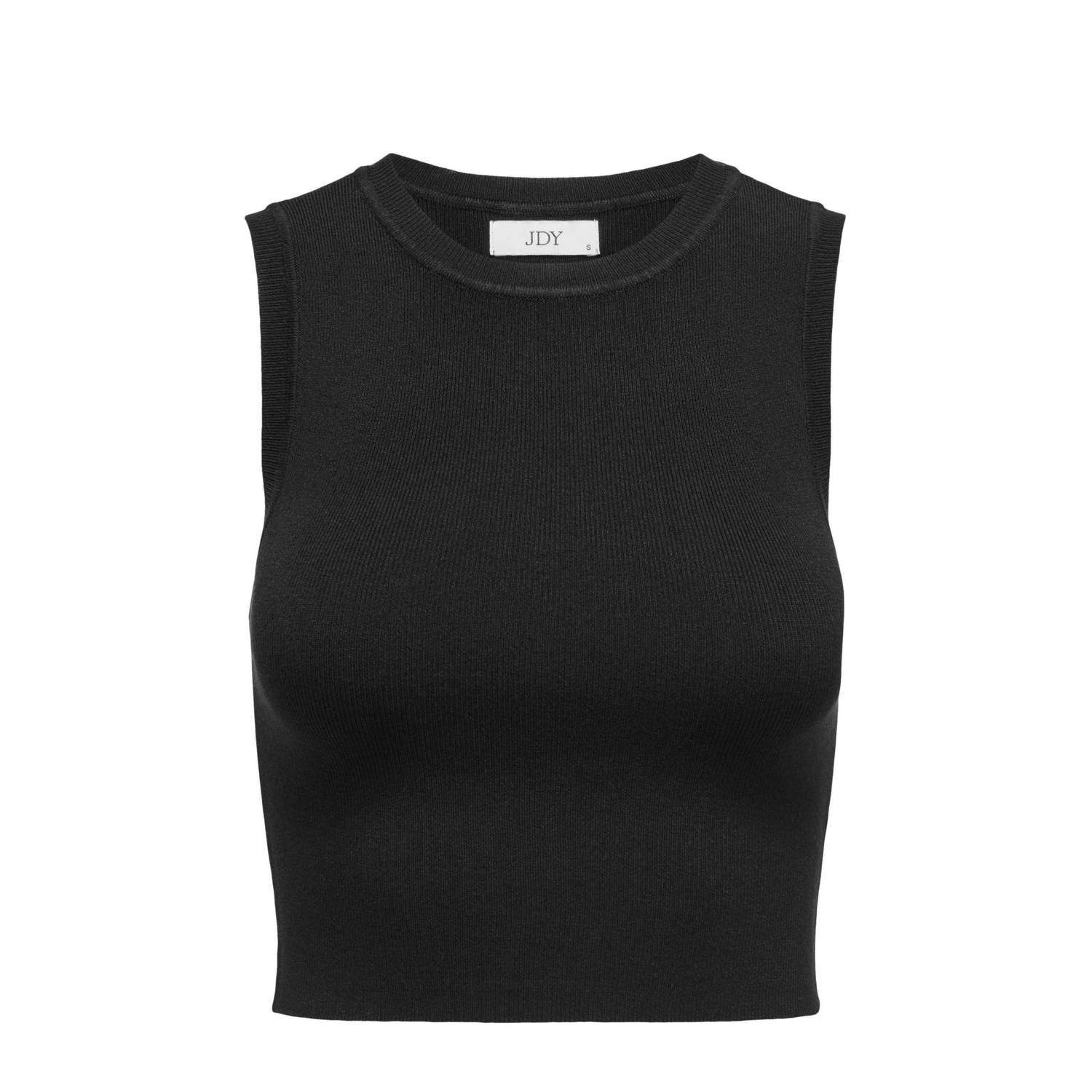 JDY crop top CIRKELINE zwart