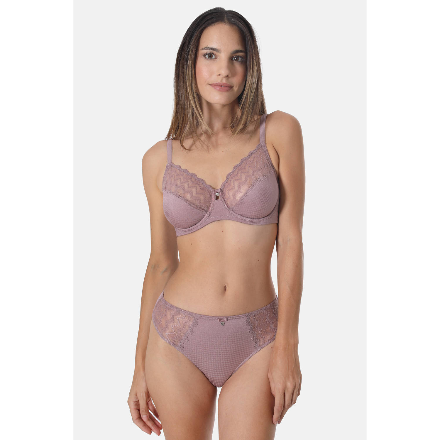 Sassa Mode slip Beautiful Classic donkerroze
