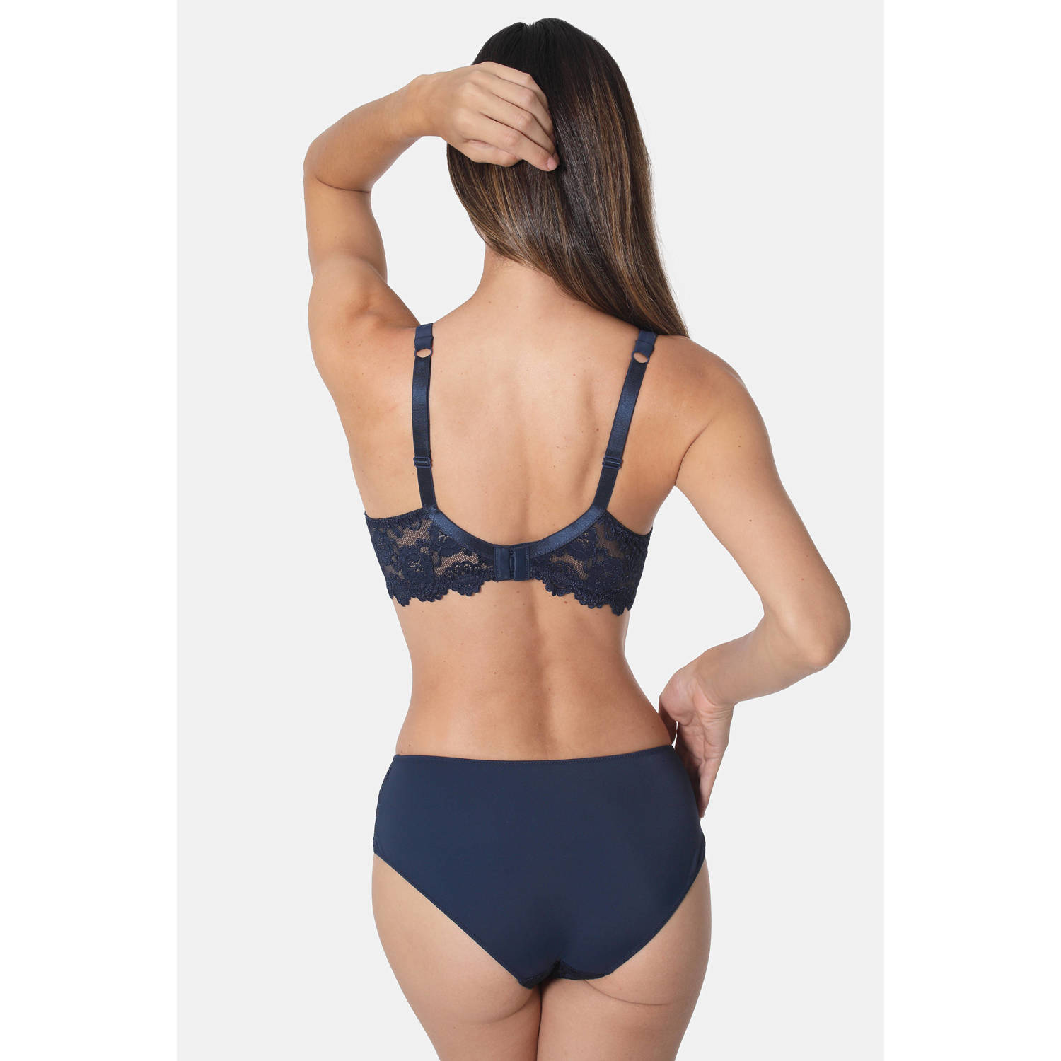 Sassa Mode voorgevormde beugelbh Classic Lace donkerblauw