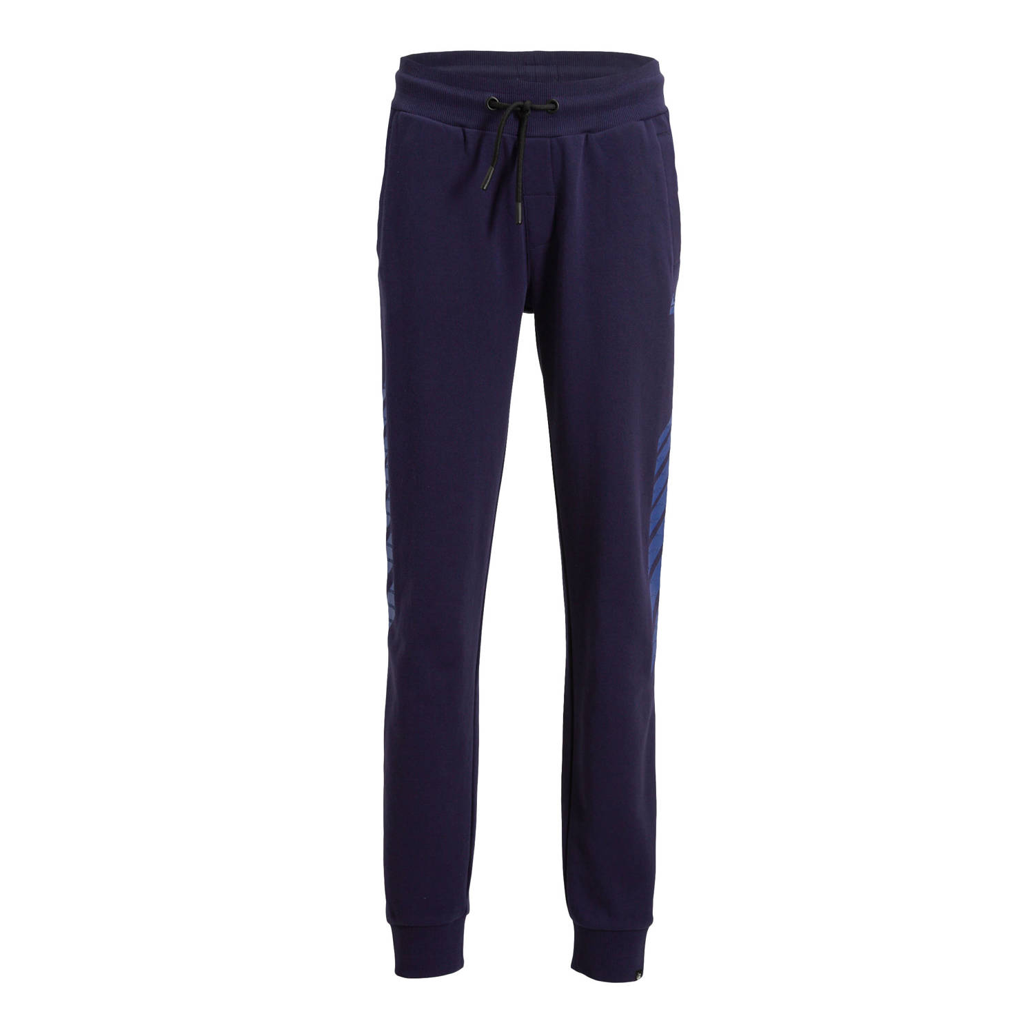 Me & My Monkey joggingbroek Rachid met printopdruk donkerblauw