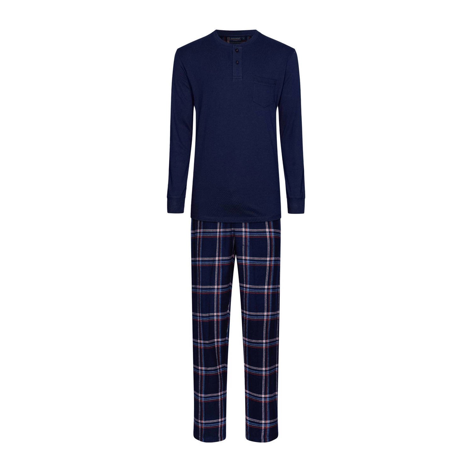 Pastunette for men pyjama donkerblauw