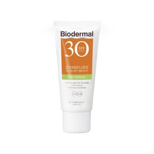 Wehkamp Biodermal matterende zonnefluïde zonnebrand gezicht - 40 ml - SPF 30 aanbieding