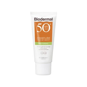 Wehkamp Biodermal matterende zonnefluïde zonnebrand gezicht - 40 ml - SPF 50+ aanbieding