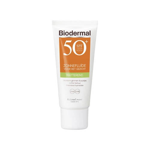 Wehkamp Biodermal matterende zonnefluïde zonnebrand gezicht - 40 ml - SPF 50+ aanbieding