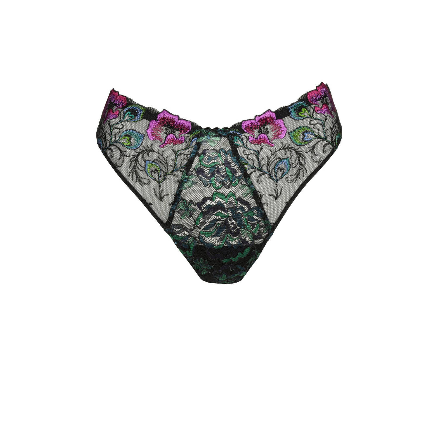 PrimaDonna string San Angel zwart groen roze